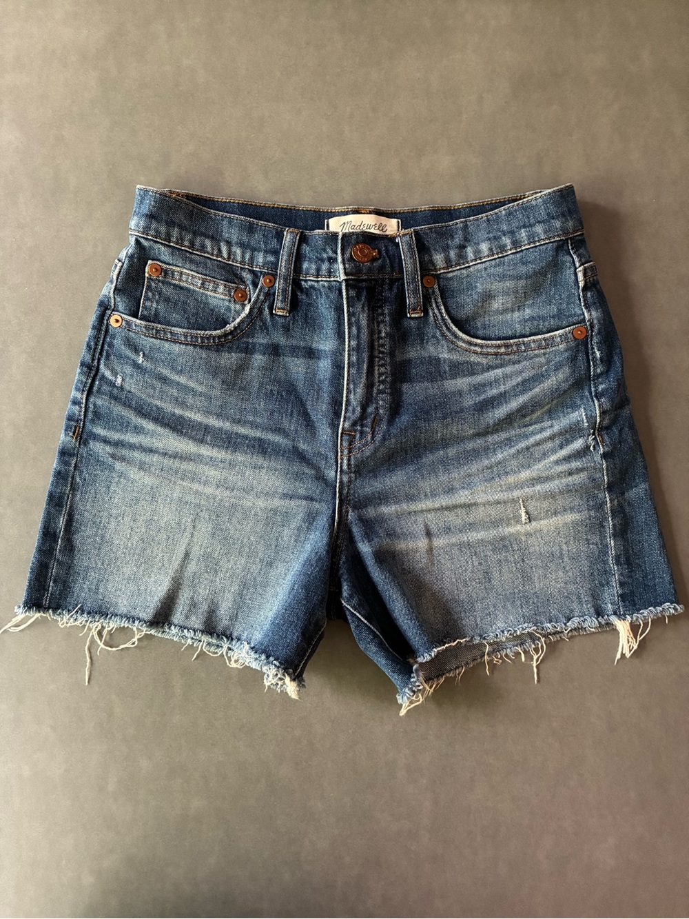 Madewell Frayed Hem Denim Cutoff Shorts